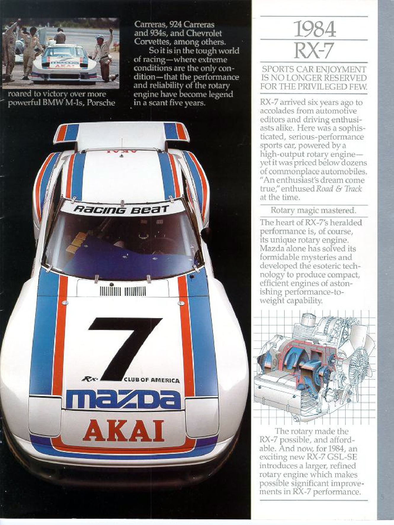 1984 Mazda RX-7 Brochure Page 15